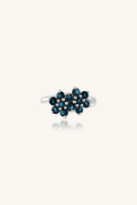 Blue Topaz Ring in 92.5 Sterling Silver KLSR-11423
