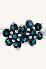 Blue Topaz Ring in 92.5 Sterling Silver KLSR-11423 - Image 3