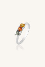Multi Sapphire Ring in 92.5 Sterlign Silver KLSR-11511 - Image 4