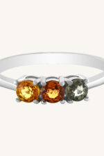 Multi Sapphire Ring in 92.5 Sterlign Silver KLSR-11511 - Image 2
