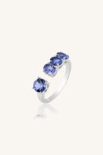 Tanzanite Ring in 92.5 Sterling Silver KLSR-11513 - Image 4