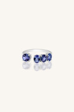 Tanzanite Ring in 92.5 Sterling Silver KLSR-11513