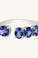 Tanzanite Ring in 92.5 Sterling Silver KLSR-11513 - Image 2