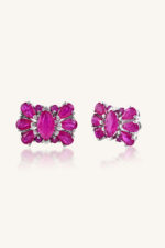 Ruby Earring in 92.5 Sterling Silver KLST-30132 - Image 4