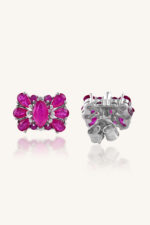 Ruby Earring in 92.5 Sterling Silver KLST-30132 - Image 3