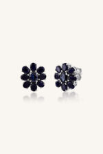 Blue Sapphire Earring in 92.5 Sterling Silver KLST-30213 - Image 4