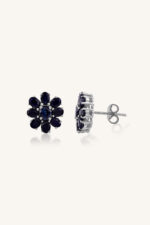 Blue Sapphire Earring in 92.5 Sterling Silver KLST-30213 - Image 3