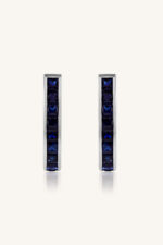 Blue Sapphire Earring in 92.5 Sterling Silver KLST-30426