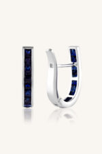 Blue Sapphire Earring in 92.5 Sterling Silver KLST-30426 - Image 2