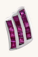 Ruby Earring in 92.5 Sterling Silver KLST-30436 - Image 2