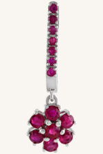 Ruby Earring in 92.5 Sterling Silver KLST-30510 - Image 3