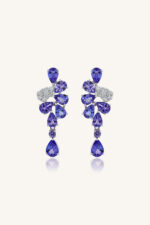 Diamond and Tanzanite Earring in 92.5 Sterling Silver KLST-30569