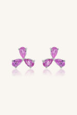 Pink Sapphire Earring in 92.5 Sterling Silver KLST-30765