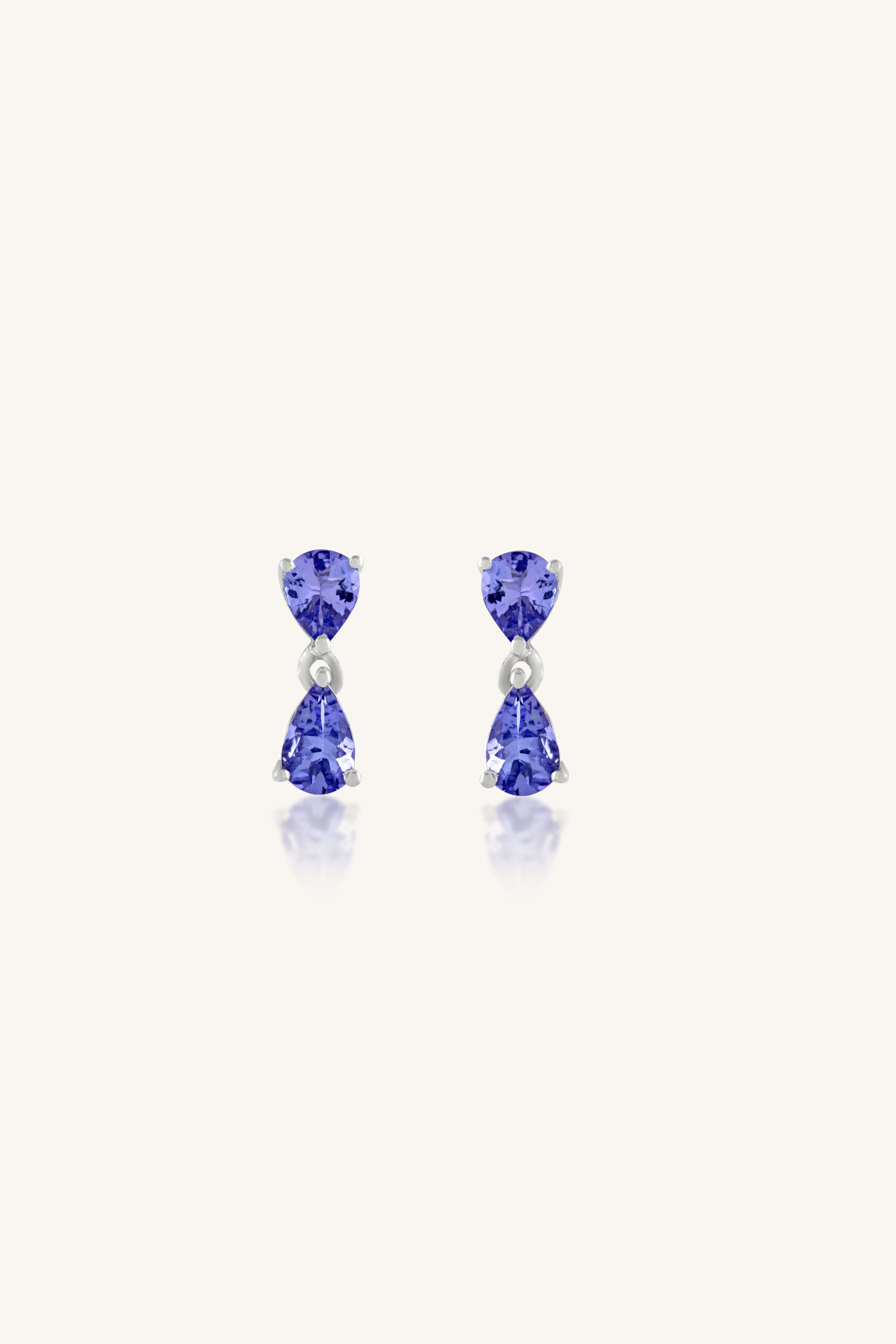 KLST-30801 Tanzanite Earring in 92.5 Sterling Silver KLST-30801 - Image 1