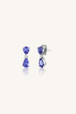 Tanzanite Earring in 92.5 Sterling Silver KLST-30801 - Image 2