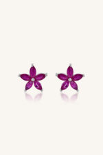 Ruby Earring in 92.5 Sterling Silver KLST-30810