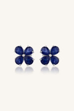 Blue Sapphire Earring in 92.5 Sterling Silver KLST-30823