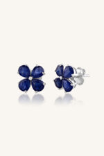 Blue Sapphire Earring in 92.5 Sterling Silver KLST-30823 - Image 4