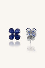 Blue Sapphire Earring in 92.5 Sterling Silver KLST-30823 - Image 2