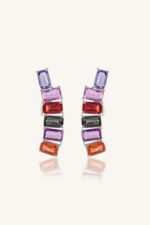 Multi Sapphire Earring in 92.5 Sterling Silver KLST-30835