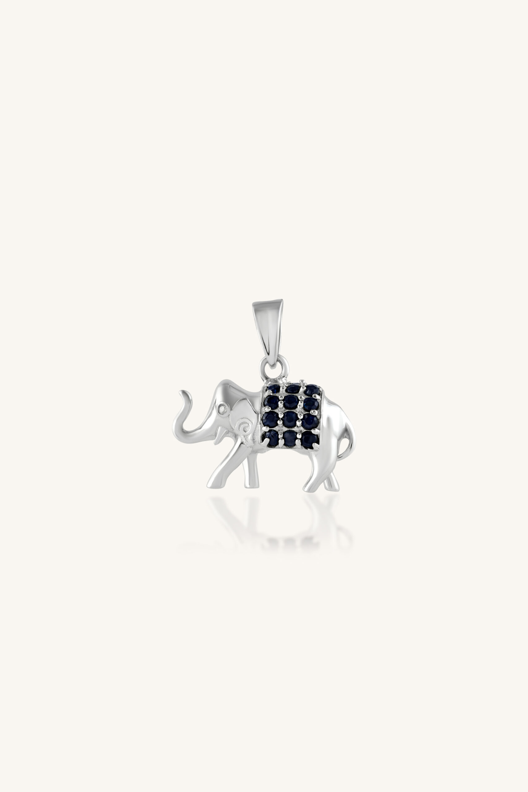 _SKC2458_1 Diamond and Blue Sapphire Pendant in 92.5 Sterling Silver KLSP-50494 - Image 1