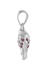 Diamond and Ruby Pandant in 92.5 Sterling Silver KLSP-50464 - Image 3