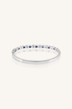 Blue Sapphire Bangle in 92.5 Sterling Silver KLSB-20441 - Image 3