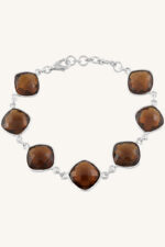 Honey Quartz Bracelet in 92.5 Sterling Silver KLSB-20446 - Image 4