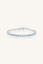 Blue Topaz Bracelet in 92.5 Sterling Silver KLSB-20494