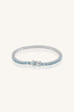 Blue Topaz Bracelet in 92.5 Sterling Silver KLSB-20494 - Image 3
