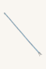 Blue Topaz Bracelet in 92.5 Sterling Silver KLSB-20494 - Image 2