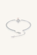 Pearl and Cz Bangle in 92.5 Sterling Silver KLSB-20553 - Image 2