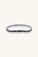 Blue Sapphire Bracelet in 92.5 Sterling Silver KLSB-20626 - Image 3