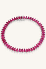 Ruby Bracelet in 92.5 Sterling Silver KLSB-20629 - Image 4