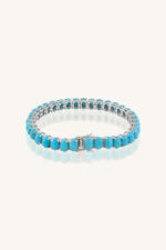 Turquoise Bracelet in 92.5 Sterling Silver KLSB-20633 - Image 3