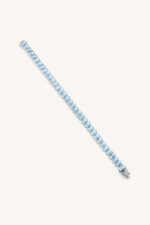 Aquamarine Bracelet in 92.5 Sterling Silver KLSB-20634 - Image 2