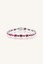 Ruby Bracelet in 92.5 Sterling Silver KLSB-20635