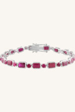 Ruby Bracelet in 92.5 Sterling Silver KLSB-20635 - Image 3