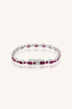 Ruby Bracelet in 92.5 Sterling Silver KLSB-20635 - Image 4