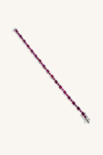 Ruby Bracelet in 92.5 Sterling Silver KLSB-20635 - Image 2