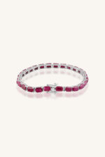 Ruby Bracelet in 92.5 Sterling Silver KLSB-20637 - Image 3