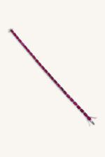 Ruby Bracelet in 92.5 Sterling Silver KLSB-20637 - Image 2