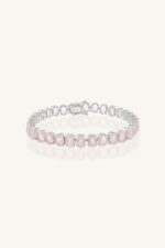 Rose Quartz Bracelet in 92.5 Sterling Silver KLSB-20639
