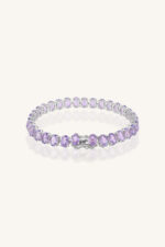 Pink Amethyst Bracelet in 92.5 Sterling Silver KLSB-20640