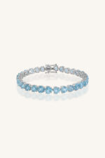 Blue Topaz Bracelet in 92.5 Sterling Silver KLSB-20644