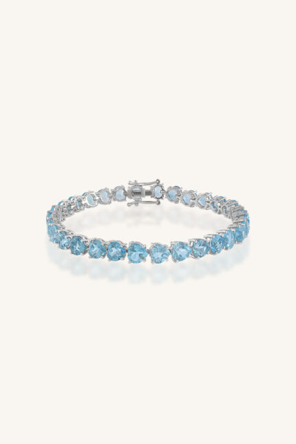 Blue Topaz Bracelet in 92.5 Sterling Silver KLSB-20644