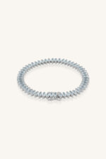 Aquamarine Bracelet in 92.5 Sterling Silver KLSB-20647 - Image 3