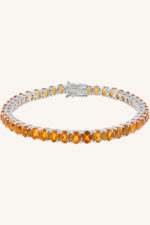 Citrine Bracelet in 92.5 Sterling Silver KLSB-20654 - Image 4