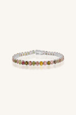 Multi Tourmaline Bracelet in 92.5 Sterling Silver KLSB-20655