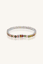 Multi Tourmaline Bracelet in 92.5 Sterling Silver KLSB-20655 - Image 3